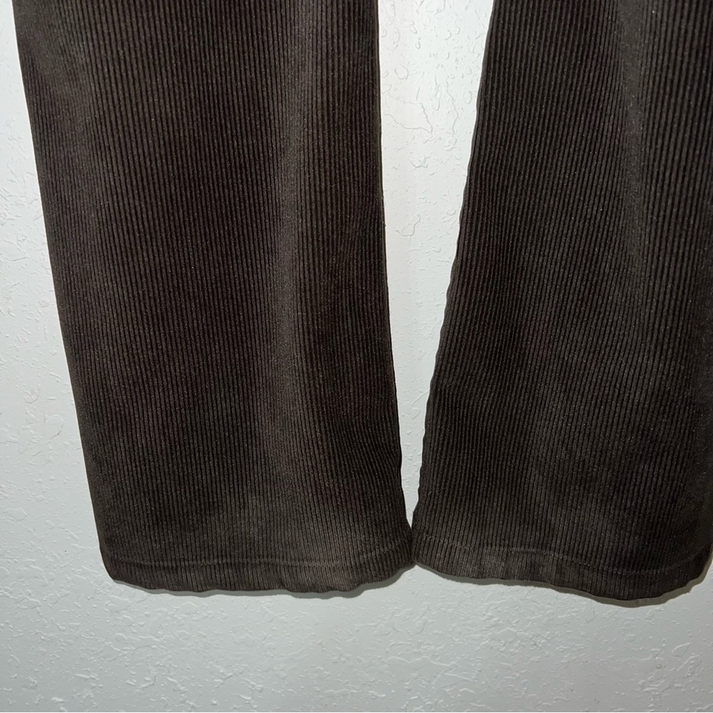 Alice + Olivia Dark Brown Corduroy Boot Cut Pants - Picture 11 of 13